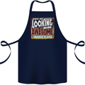 An Awesome Snooker Player Cotton Apron 100% Organic Navy Blue