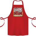 An Awesome Snooker Player Cotton Apron 100% Organic Red