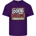 An Awesome Snooker Player Mens Cotton T-Shirt Tee Top Purple