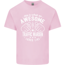 An Awesome Traffic Warden Looks Like Mens Cotton T-Shirt Tee Top Light Pink