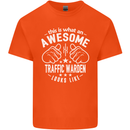 An Awesome Traffic Warden Looks Like Mens Cotton T-Shirt Tee Top Orange