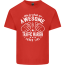 An Awesome Traffic Warden Looks Like Mens Cotton T-Shirt Tee Top Red