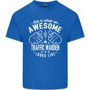 An Awesome Traffic Warden Looks Like Mens Cotton T-Shirt Tee Top Royal Blue