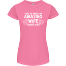 An Awesome Wife Looks Like Valentine's Day Womens Petite Cut T-Shirt Azalea