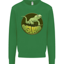 An Iguana Lizard Kids Sweatshirt Jumper Irish Green
