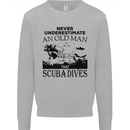 An Old Man That Scuba Dives Diver Dive Mens Sweatshirt Jumper Sports Grey
