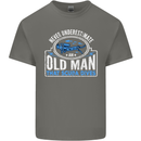 An Old Man That Scuba Dives Diver Diving Mens Cotton T-Shirt Tee Top Charcoal