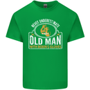 An Old Man With Boxing Gloves Funny Boxer Mens Cotton T-Shirt Tee Top Irish Green