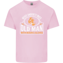 An Old Man With Boxing Gloves Funny Boxer Mens Cotton T-Shirt Tee Top Light Pink