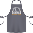An Old Man With Golf Clubs Funny Golfing Cotton Apron 100% Organic Steel