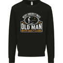 An Old Man With Golf Clubs Funny Golfing Mens Sweatshirt Jumper Black