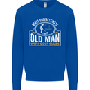 An Old Man With Golf Clubs Funny Golfing Mens Sweatshirt Jumper Royal Blue