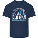 An Old Man With a Boat Sailor Sailing Funny Mens Cotton T-Shirt Tee Top Navy Blue