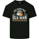 An Old Man With a Bowling Ball 10 Pin Mens Cotton T-Shirt Tee Top Black