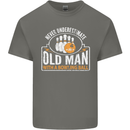 An Old Man With a Bowling Ball 10 Pin Mens Cotton T-Shirt Tee Top Charcoal