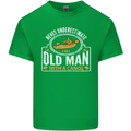 An Old Man With a Canoe Canoeing Funny Mens Cotton T-Shirt Tee Top Irish Green