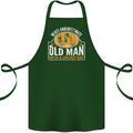 An Old Man With a Cricket Bat Cricketer Cotton Apron 100% Organic Forest Green