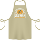 An Old Man With a Cricket Bat Cricketer Cotton Apron 100% Organic Khaki