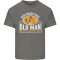 An Old Man With a Cricket Bat Cricketer Mens Cotton T-Shirt Tee Top Charcoal