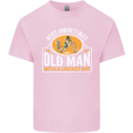 An Old Man With a Cricket Bat Cricketer Mens Cotton T-Shirt Tee Top Light Pink