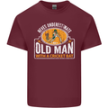 An Old Man With a Cricket Bat Cricketer Mens Cotton T-Shirt Tee Top Maroon