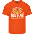 An Old Man With a Cricket Bat Cricketer Mens Cotton T-Shirt Tee Top Orange