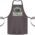 An Old Man With a Crossbow Funny Cotton Apron 100% Organic Dark Grey