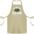 An Old Man With a Crossbow Funny Cotton Apron 100% Organic Khaki