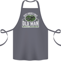 An Old Man With a Crossbow Funny Cotton Apron 100% Organic Steel