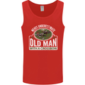 An Old Man With a Crossbow Funny Mens Vest Tank Top Red
