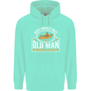 An Old Man With a Kayak Kayaking Funny Mens 80% Cotton Hoodie Peppermint