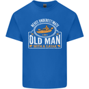 An Old Man With a Kayak Kayaking Funny Mens Cotton T-Shirt Tee Top Royal Blue
