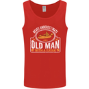 An Old Man With a Kayak Kayaking Funny Mens Vest Tank Top Red