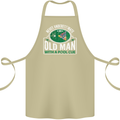 An Old Man With a Pool Cue Player Funny Cotton Apron 100% Organic Khaki