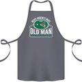 An Old Man With a Pool Cue Player Funny Cotton Apron 100% Organic Steel