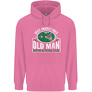 An Old Man With a Pool Cue Player Funny Mens 80% Cotton Hoodie Azelea
