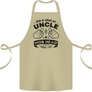 An Uncle Nob Head Looks Like Uncle's Day Cotton Apron 100% Organic Khaki