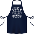 An Uncle Nob Head Looks Like Uncle's Day Cotton Apron 100% Organic Navy Blue