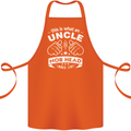 An Uncle Nob Head Looks Like Uncle's Day Cotton Apron 100% Organic Orange