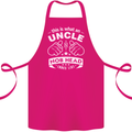 An Uncle Nob Head Looks Like Uncle's Day Cotton Apron 100% Organic Pink