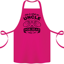 An Uncle Nob Head Looks Like Uncle's Day Cotton Apron 100% Organic Pink