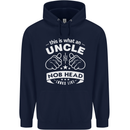 An Uncle Nob Head Looks Like Uncle's Day Mens 80% Cotton Hoodie Navy Blue