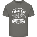 An Uncle Nob Head Looks Like Uncle's Day Mens Cotton T-Shirt Tee Top Charcoal