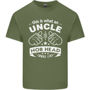 An Uncle Nob Head Looks Like Uncle's Day Mens Cotton T-Shirt Tee Top Military Green