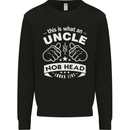 An Uncle Nob Head Looks Like Uncle's Day Mens Sweatshirt Jumper Black
