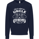 An Uncle Nob Head Looks Like Uncle's Day Mens Sweatshirt Jumper Navy Blue
