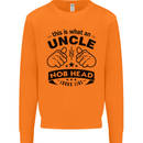 An Uncle Nob Head Looks Like Uncle's Day Mens Sweatshirt Jumper Orange