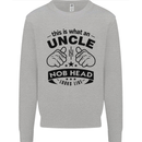 An Uncle Nob Head Looks Like Uncle's Day Mens Sweatshirt Jumper Sports Grey