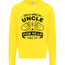 An Uncle Nob Head Looks Like Uncle's Day Mens Sweatshirt Jumper Yellow