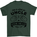 An Uncle Nob Head Looks Like Uncle's Day Mens T-Shirt Cotton Gildan Forest Green